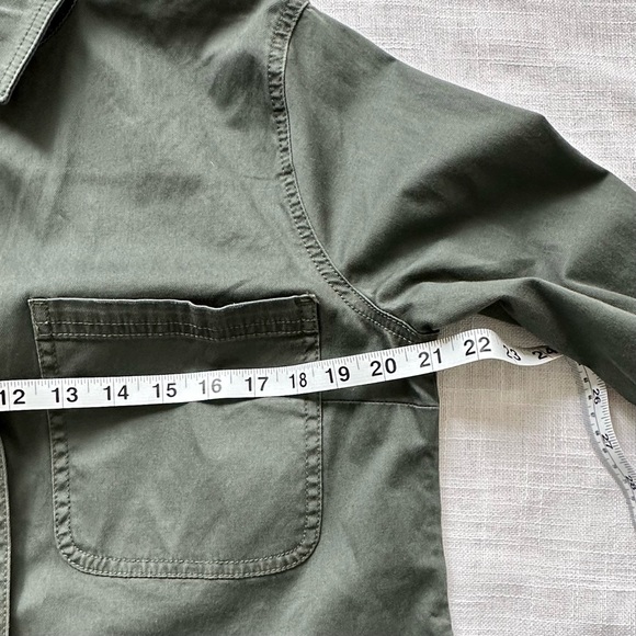 Cabi Cargo Jacket, Olive Green Cargo Button Front Jacket, Size Medium - Picture 7 of 11